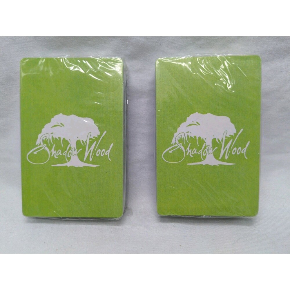 (2) Vintage Shadow Wood Country Club Playing Card Decks